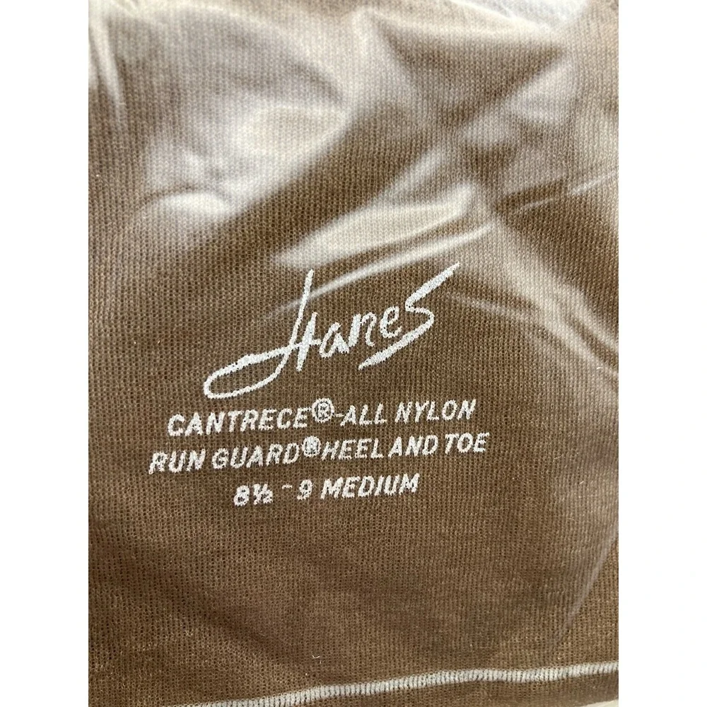 Vtg Hanes 215 8.5-9.5M Barely There Seamless Nylon Stockings Cantrece‎ Runguard